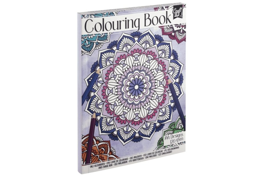 Malebog Mandala 144 desings m. Blomster